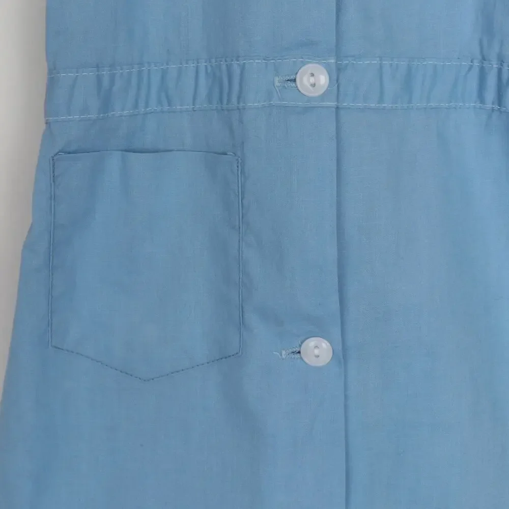 Vintage 1950s Kids Short Sleeve Collar Uniform Dress Size 6/8